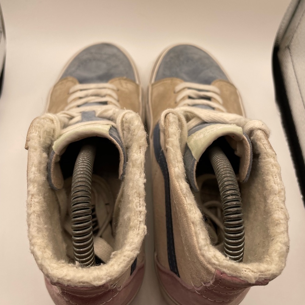 Vans Old Skool Women's High-Top Sneakers platform faux fur lined size 7.5 - Picture 6 of 9